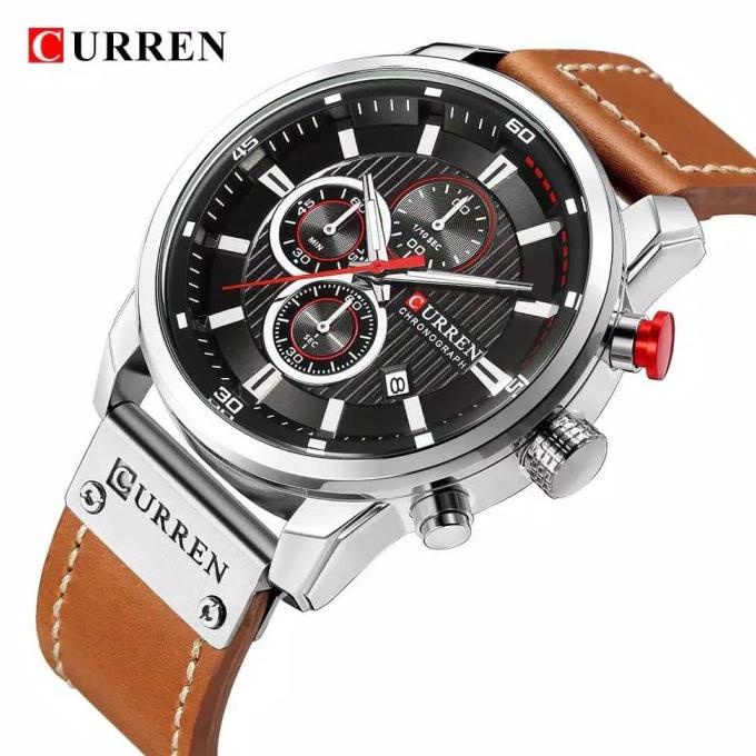 RECOMENDED CURREN 8291 ORIGINAL JAM TANGAN PRIA CURREN ANALOG CRONO AKTIF