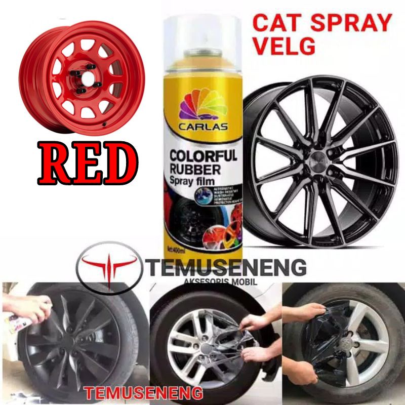 [ Khusus Pulau Jawa] C108 Cat Pilok Silver Perak Velg Body Carlas Rubber Spray 400 Ml Cat Karet Spray Mobil Motor Sepeda