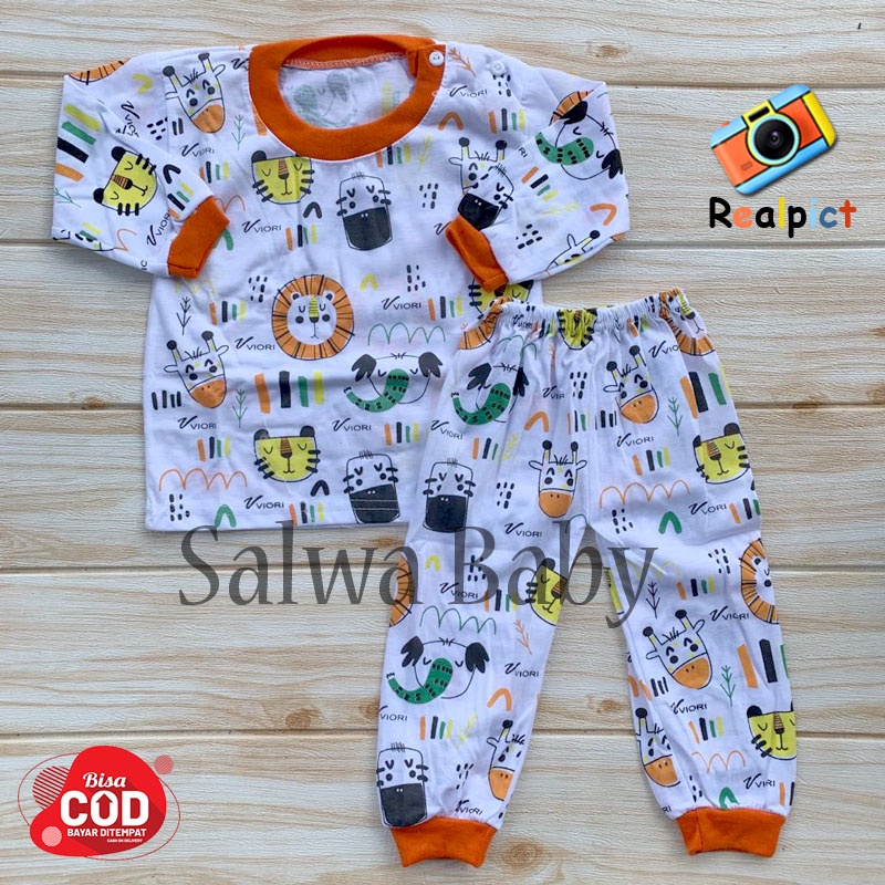 Setelan Baju Bayi Kaos Oblong Lengan Panjang Almeerababy