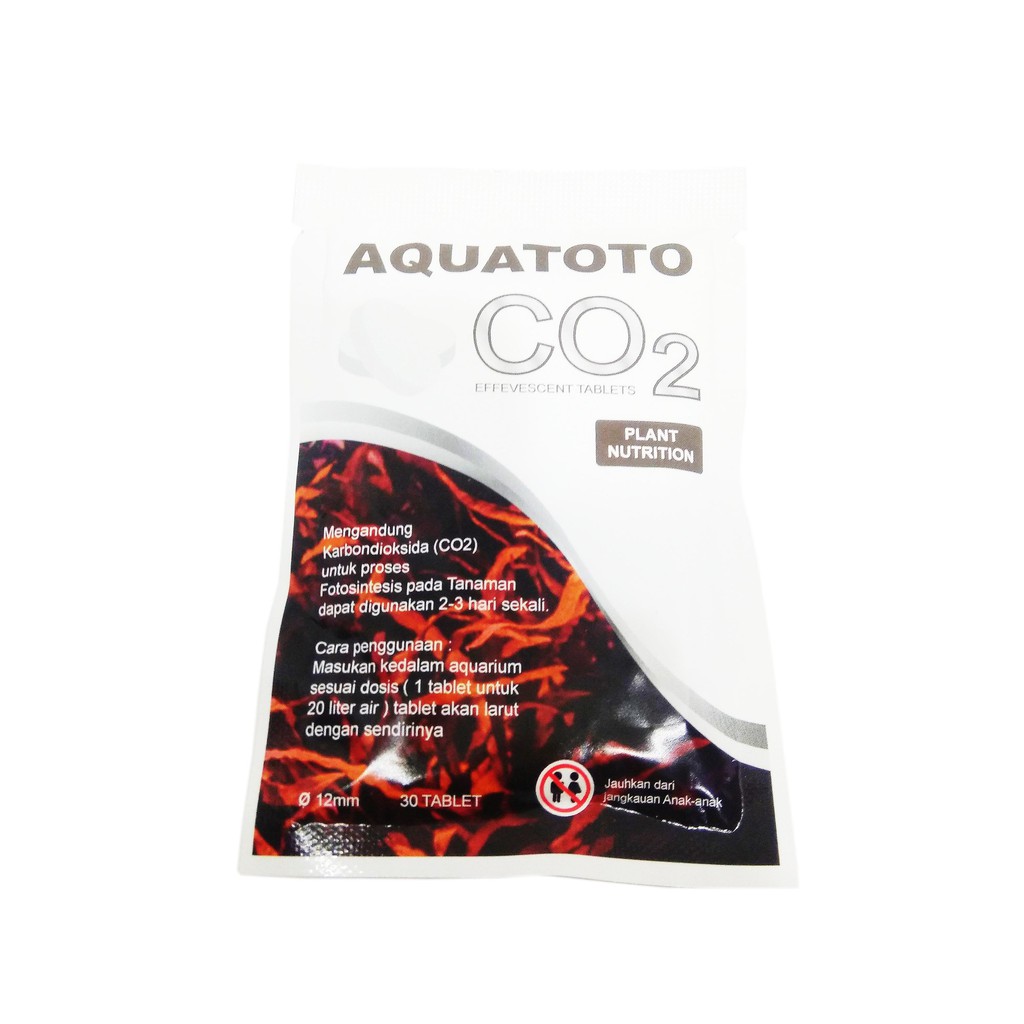 Aquatoto CO2 Sachet Nutrisi Tanaman Aquarium Aquascape isi 30 Tablet