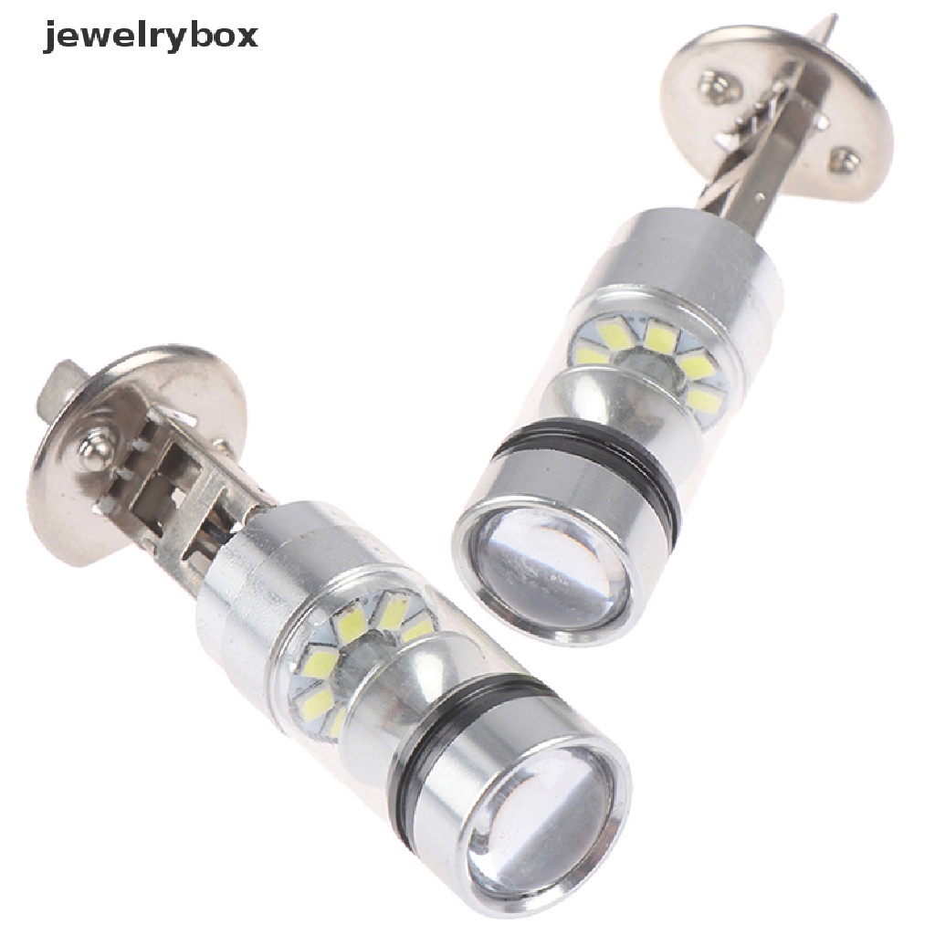 (Box) 2 Pcs Lampu Utama Kendaraan Tipe Led H1 100w High Power 6000k 1000lm Super Putih