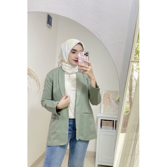 zaskia twill blazer