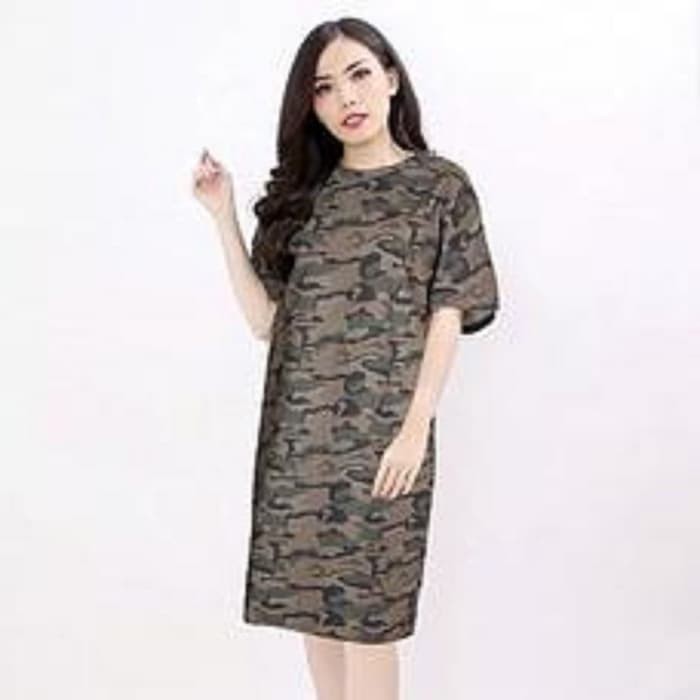 HJB. [Tunik Army BC]Tunik wanita army coklat