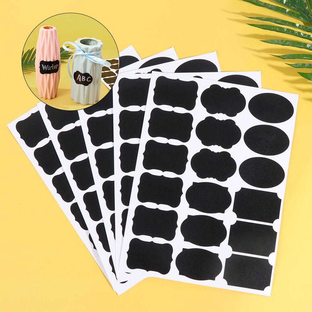 Nanas 36/90pcs Label Papan Tulis Rumah Papan Tulis Bumbu Blackboard Label