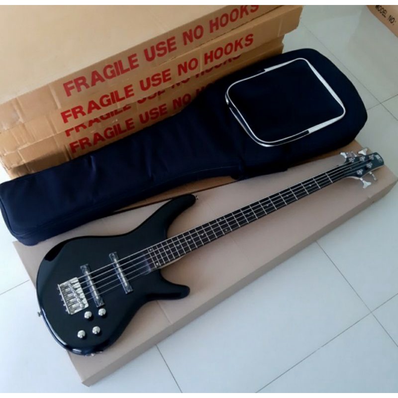 Bass ibanez SDGR 5 string plus gigbag tebal mantap