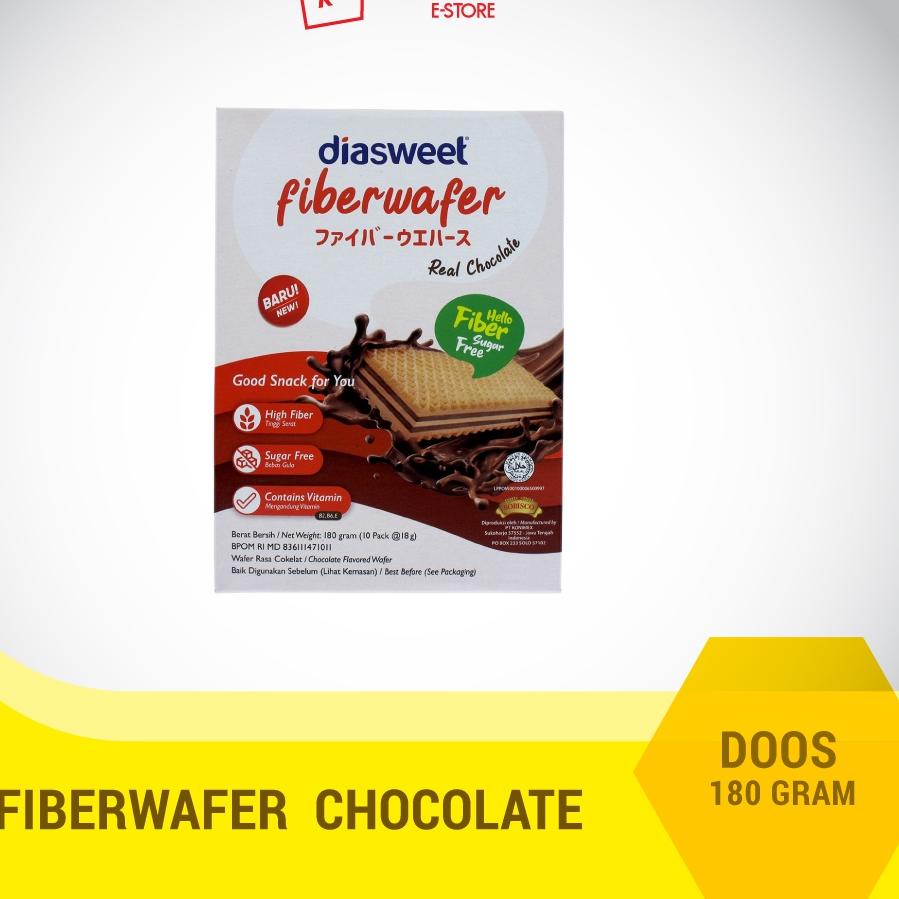 

CODE Mm3M7-- Diasweet Fiberwafer Chocolate 180G