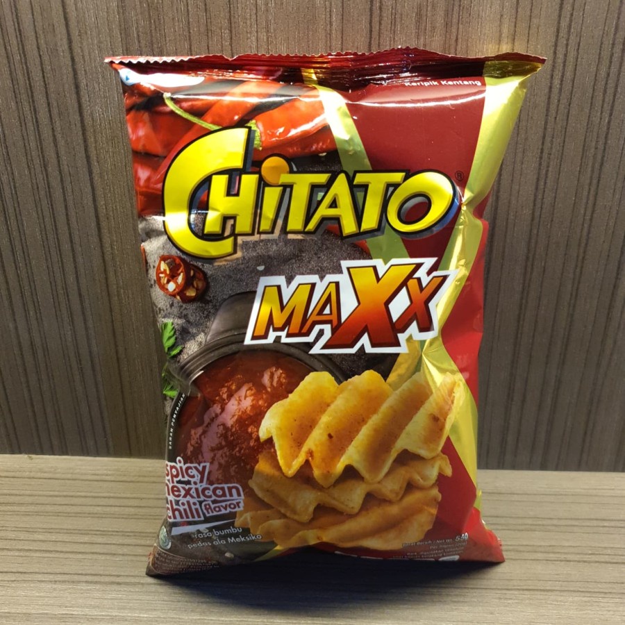 

Chitato Maxx Spicy Mexican Chili Flavor Rasa Bumbu Pedas Meksiko 55 Gr