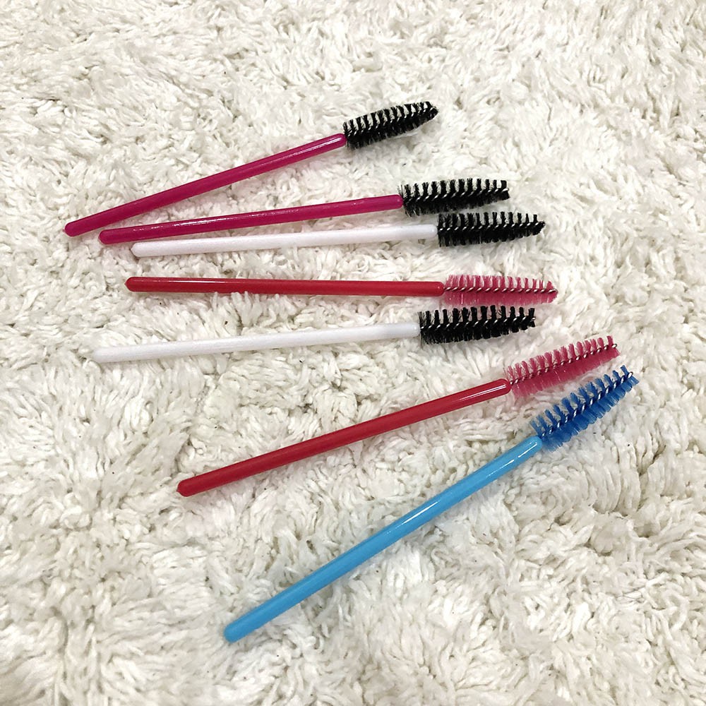 Sisir Alis Sikat Maskara Kuas Bulumata Makeup Brush Eyebrow Eyelashes Pensil Alis Bentuk Lurus-1PCS