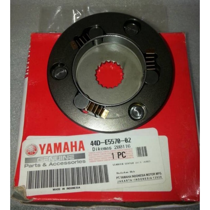 STARTER CLUTCH ONE WAY PELOR OTOMATIS XEON KARBU XEON RC ASLI ORI YAMAHA 44D E5570 02