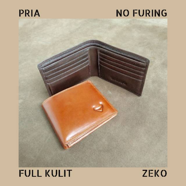 [VALQO] Dompet kulit ZEKO kulit sapi Spesial Full kulit No Furing Cowok Pria Laki BISA COD