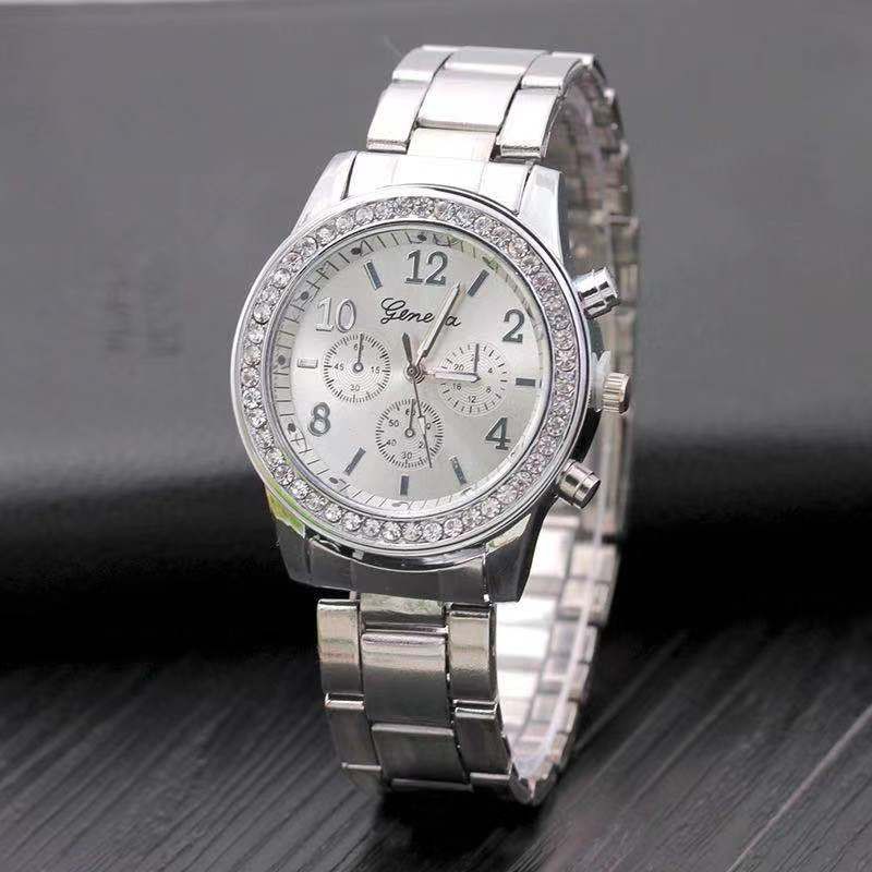 Jam Geneva Wanita Analog Diamond Fashion Casual Lady Wrist Watch Import / Jam Tangan Wanita Geneva