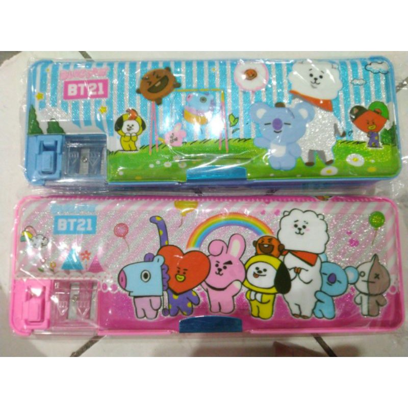 

kotak pensil bt21 gliter
