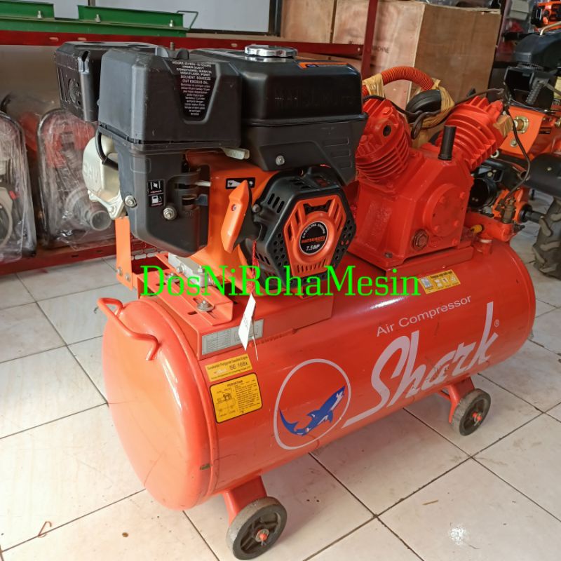 Kompresor Angin Shark 1hp Penggerak Mesin 8hp