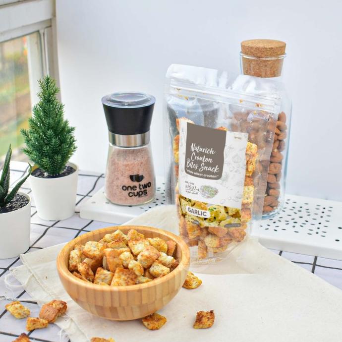 

Harap Baca Deskripsi Sebelum Order Simply Premium Crouton Bites Snack Garlic 60 Gr