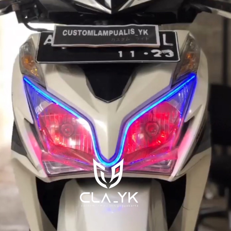 vario 125 techno paket lampu alis dan devil eye