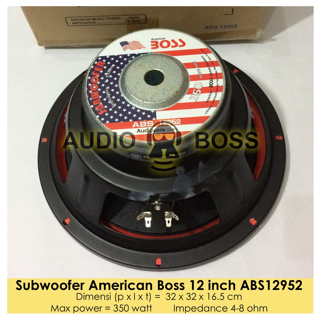 Subwoofer American Boss 12 Inch ABS12952 350 Watt