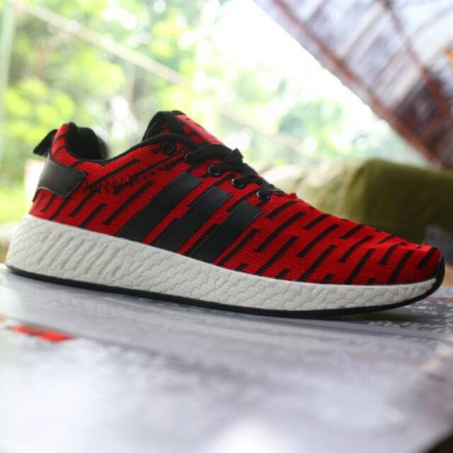 Sepatu Basket KuliahAdidas NMD R2 Grade Original Sepatu Olahraga Red Black White