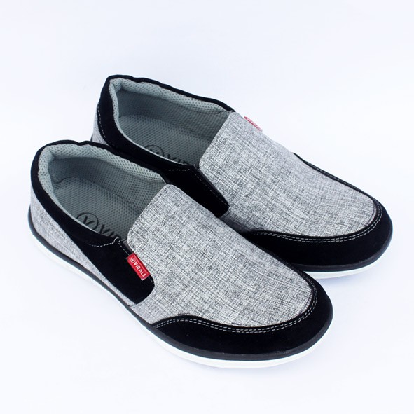 Sepatu Casual Pria - Sepatu Fashion - Sepatu Bundling KG 001-TP 02 ABU