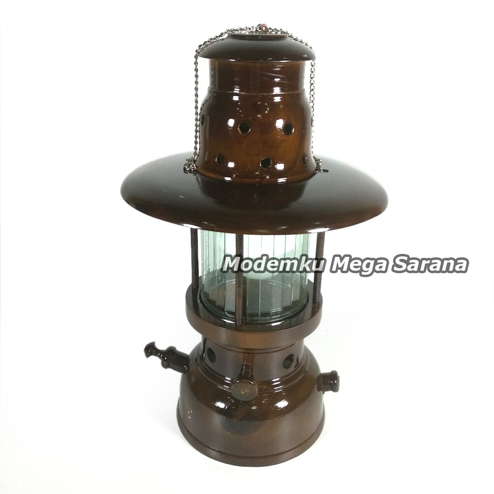 Kap Lampu Petromak Kayu Jati 30x13 Cm - Packing Kayu