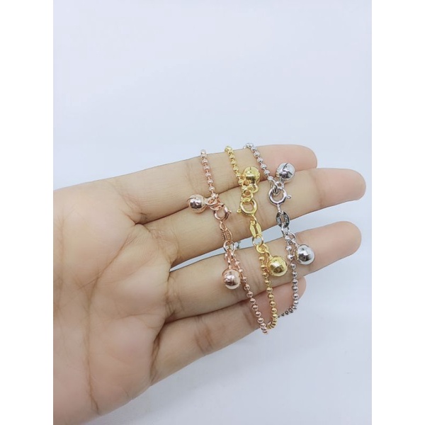 gelang tangan perak asli lapis emas/gelang tangan biji lada ukir 2bel/gelang tangan asli silver 925/gelang tangan asli silver 925/gelang fashion wanita