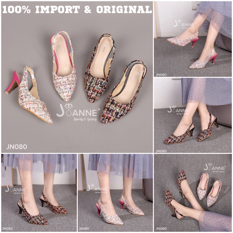 JOANNE Slingback High Heels Shoes #JN080 ORIGINAL