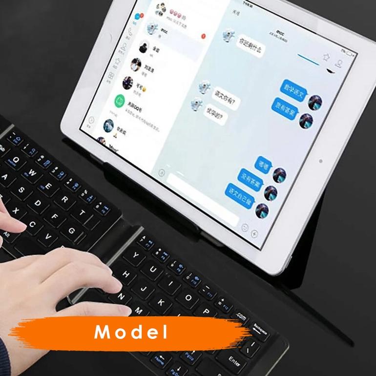 Giime.Id - Keyboard Portable Bluetooth Giime Lipat Magnetic Mudah Dibawa Chargerable Import Hight Qu