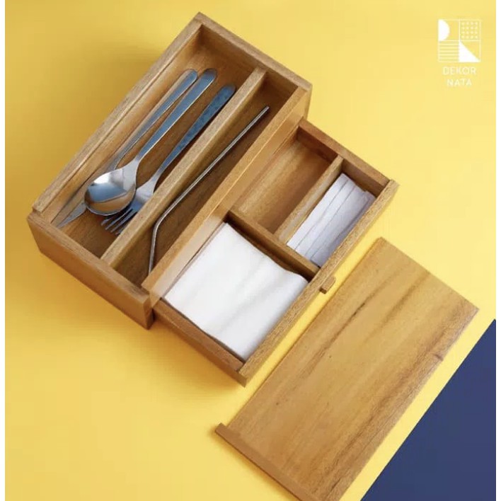 

Dekornata Kylie Utensil Holder / Tempat penyimpanan sendok, garpu, tissue