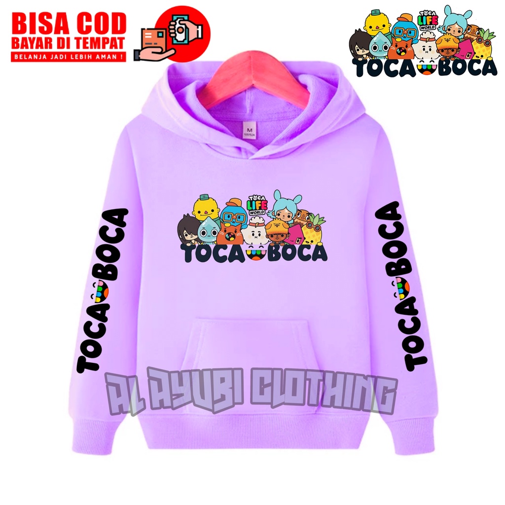 SWEATER HOODIE ANAK TOCA BOCA TOCA LIFE WORLD