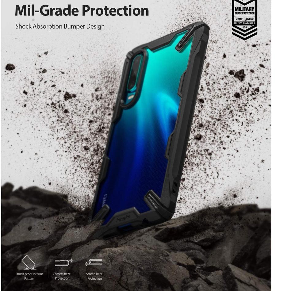 Original Ringke Fusion X Case Huawei P30 Lite / P30 / P30 Pro Ultra Tough Casing & Cover (KODE 84)