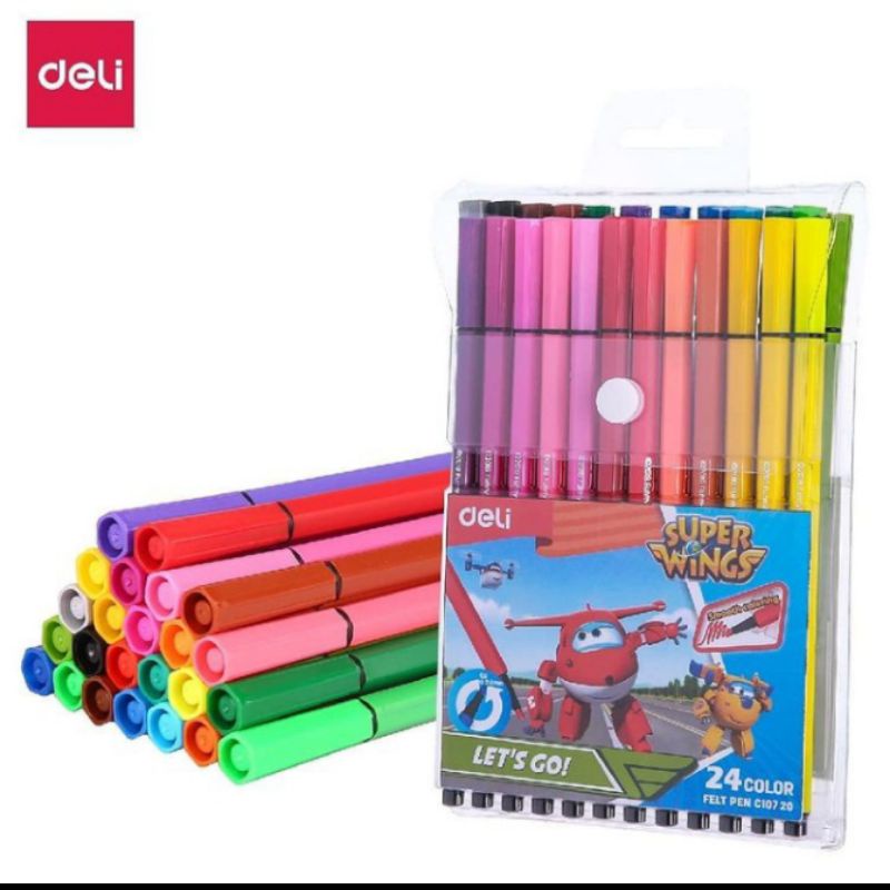 

Deli Felt Pen (super wings) 24C EC10720