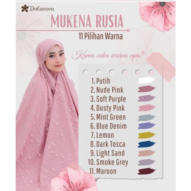 Mukena Rusia By Dalanova asli original