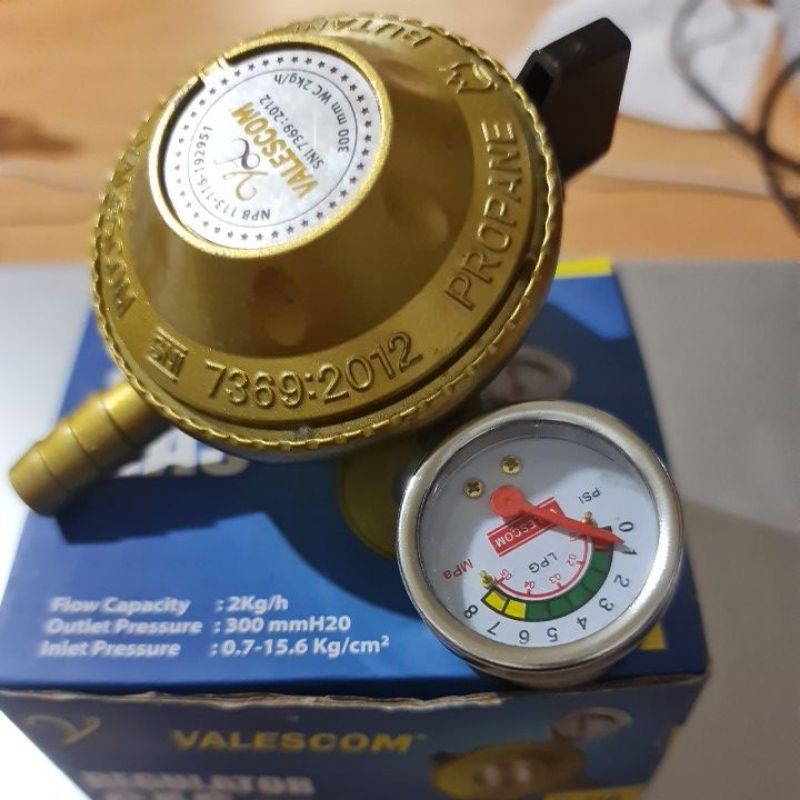 Regulator gas + Ampere Valescom V-118