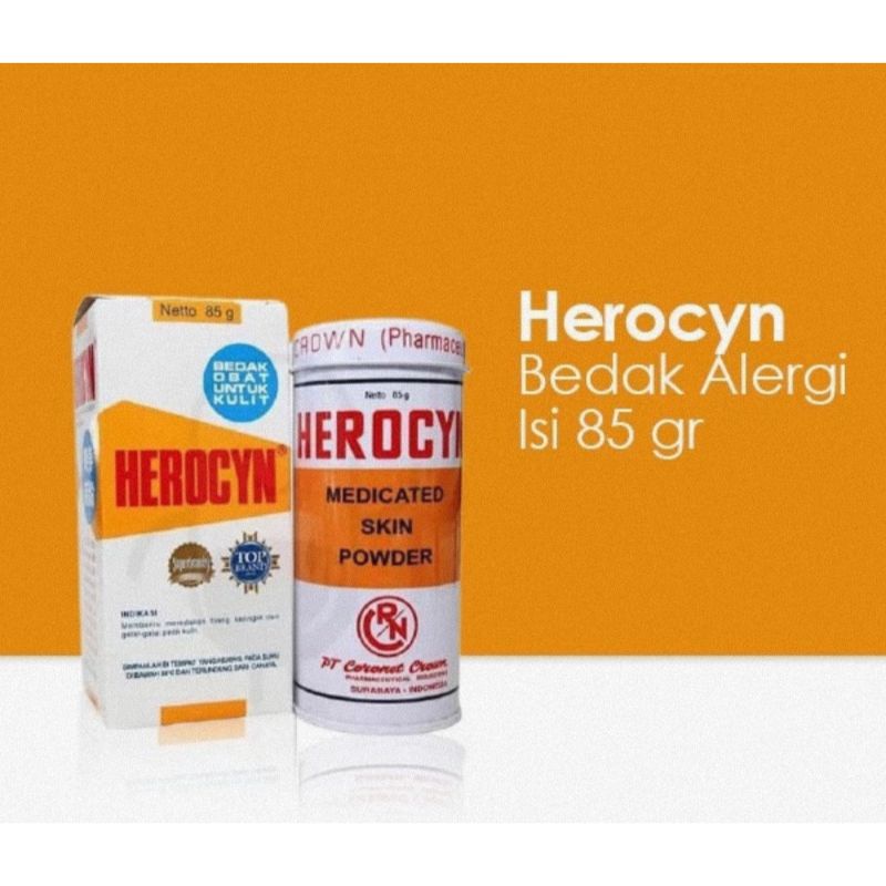 Herocyn Medicated Skin Powder 85 Gr - Bedak Obat Untuk Kulit