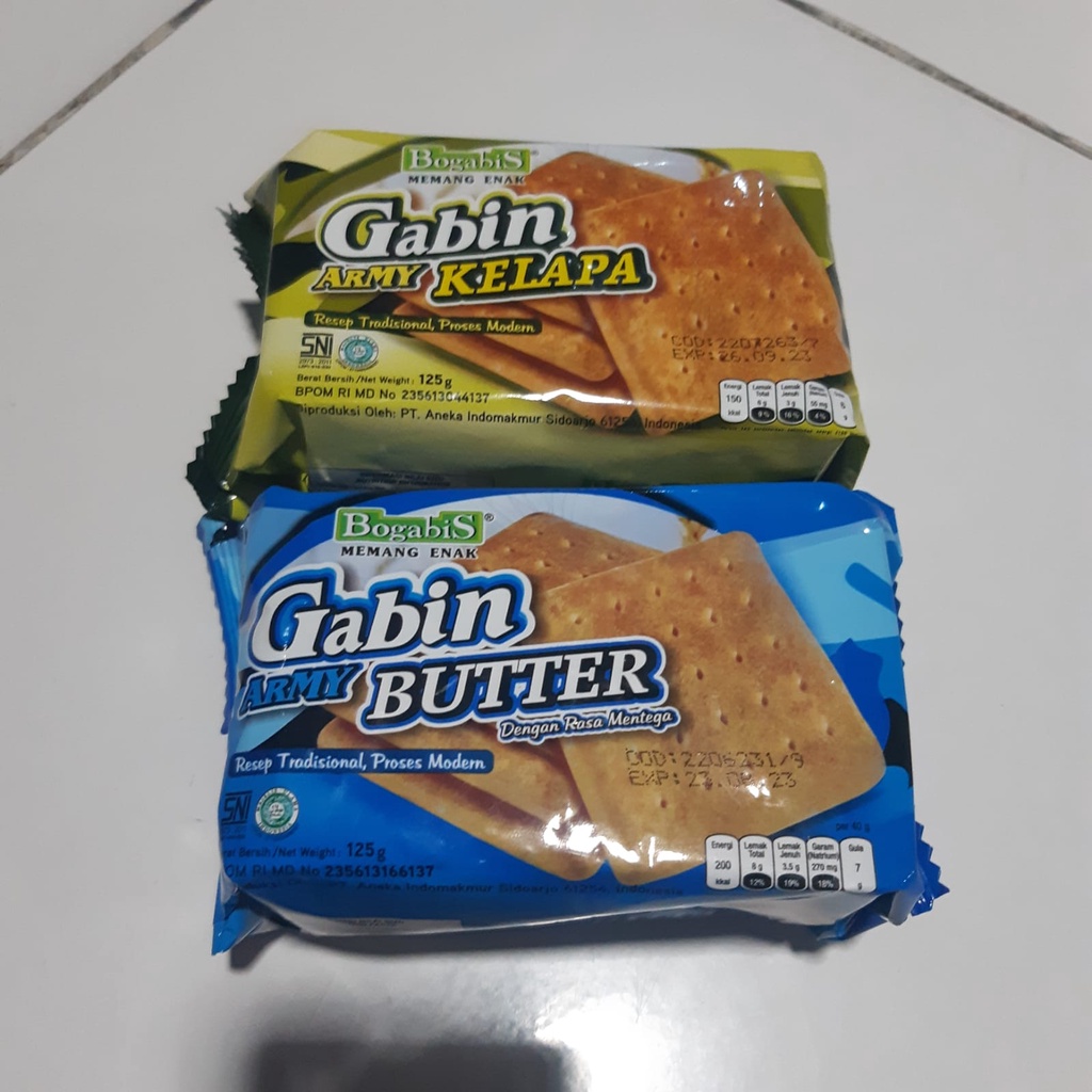 

Bogabis Gabin Army Butter 125gr | Biskuit tradisional