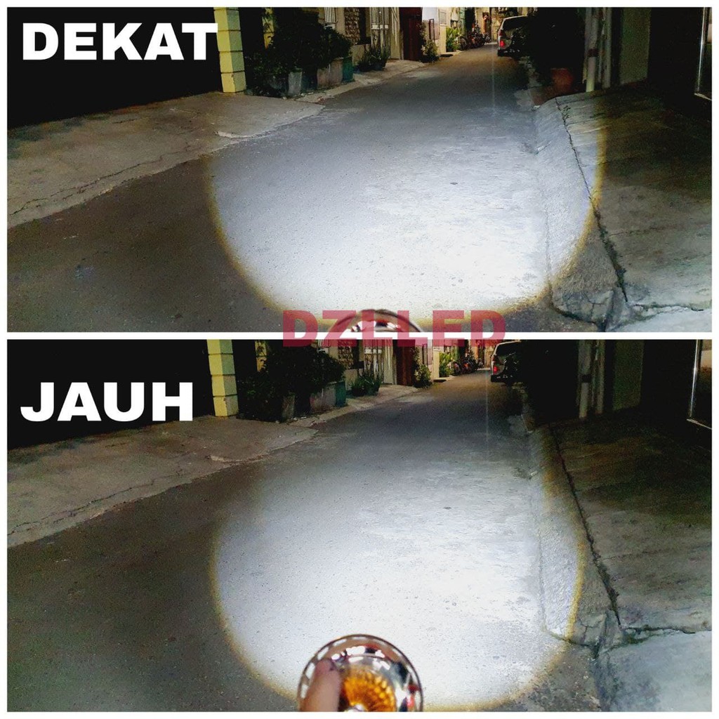 GEN 2 LED PROJI PROJIE HIGH LOW JAUH DEKAT LAMPU UTAMA MOTOR  PROJECTOR LED BUKAN HID HI LOW RUNNING-1