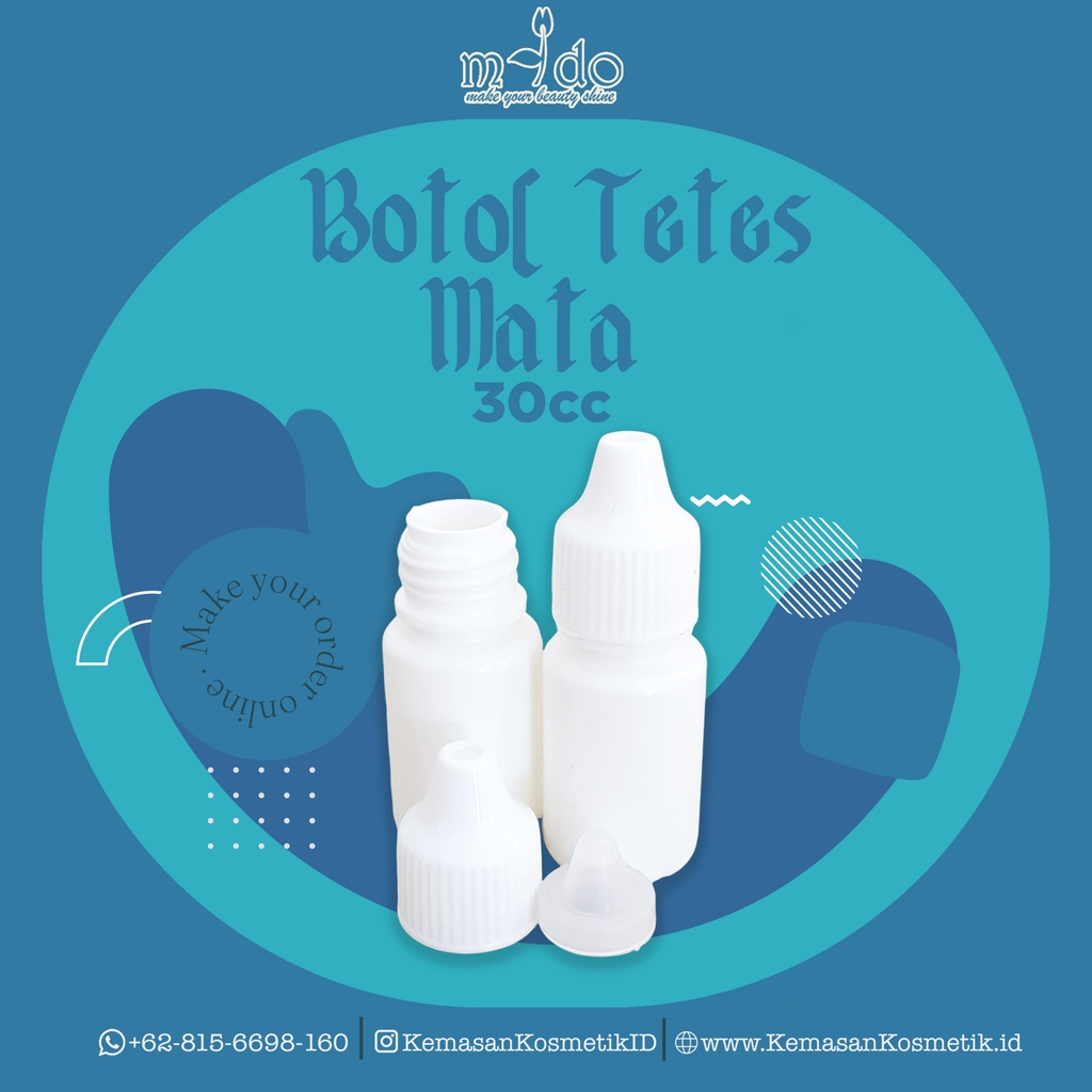 Botol Tetes Mata 30 Ml / Botol Toner / Botol Kosmetik / White toner