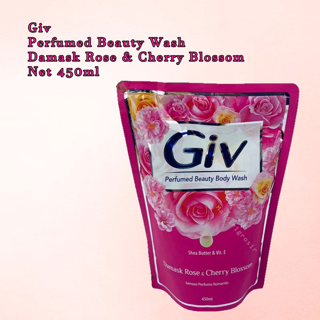 Sabun Cair *  Giv Perfumed Beauty * Sabun Cair Refill * Damask Rose Cherry * 450ml