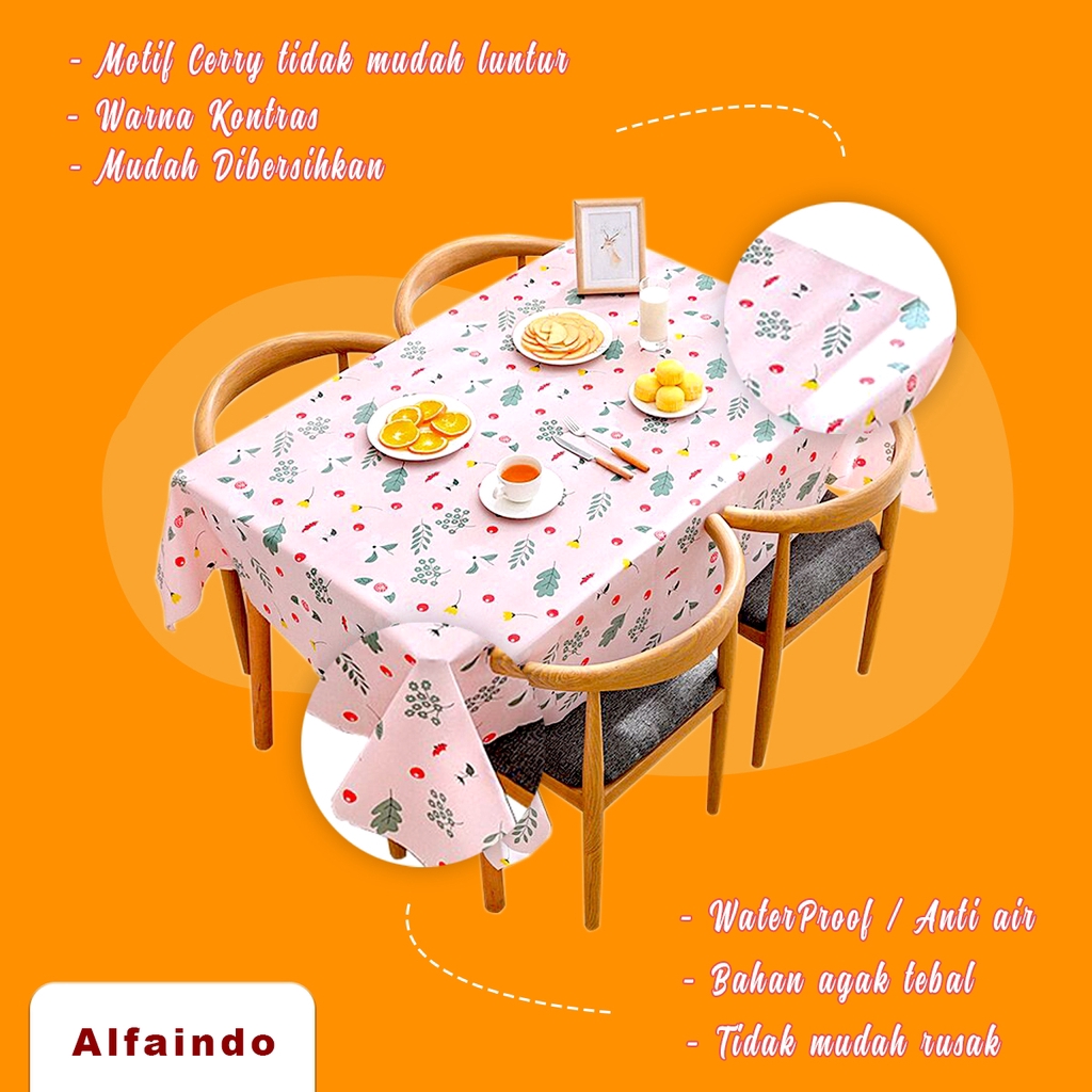 Alfaindo Taplak Meja Anti Air PEVA Motif TPM004