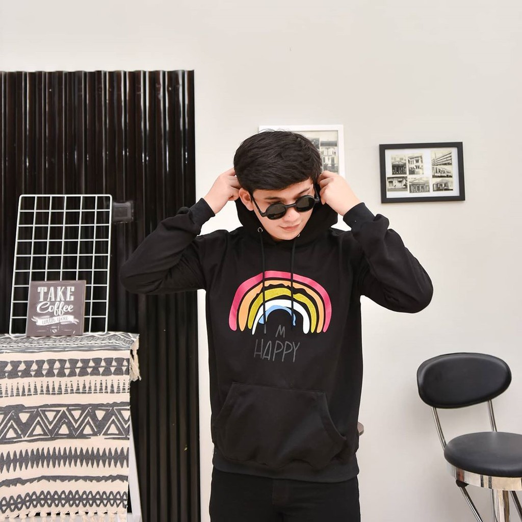 HOODIE HAPPY RAINBOW PRIA DAN WANITA