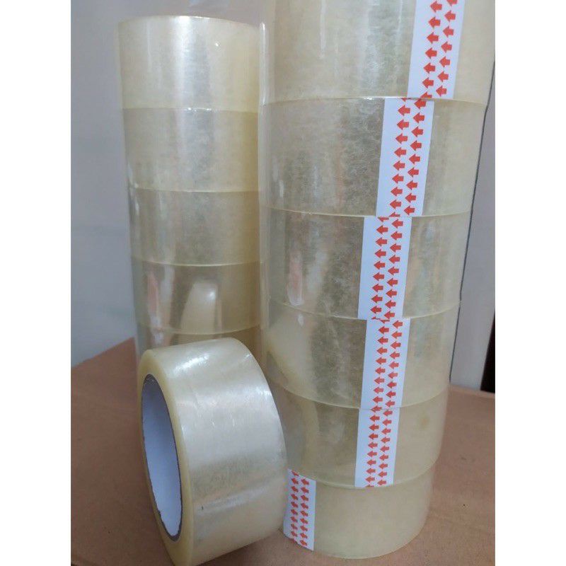 

Lakban Bening Murah ukuran 45MM 50yard / isolasi bening transparan