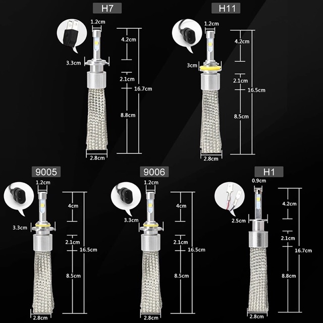 Lampu Mobil Led Mobil H1 HB3 HB4 H8 H9 H11 9012 XHP 50 Original Cree