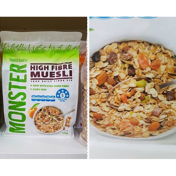 MONSTER Muesli Healthy Food 700gr / Oat Tropical Berry High Fiber