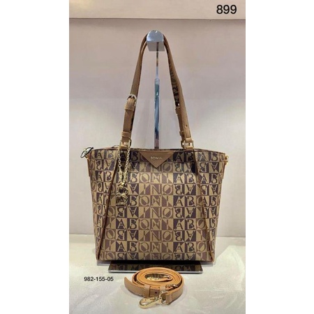 tas bonia original tote bag monogram gradasi besar