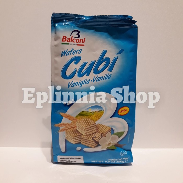 

Balconi Cubi Wafers Vanilla 260 gr - Wafer Krim Vanila
