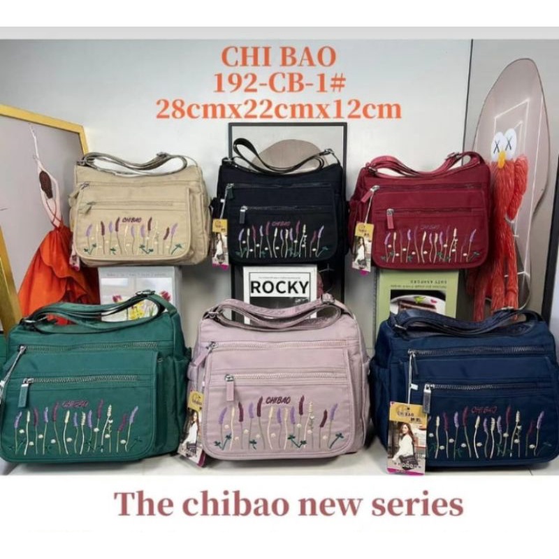 Tas Selempang Wanita terbaru chibao bahan Tekstil 192-CB-1#