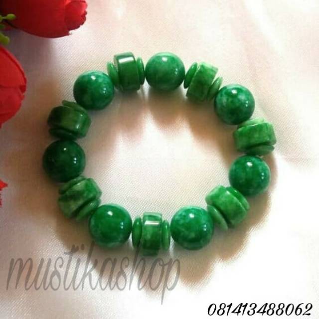  GET FREE 1PCS CINCIN Gelang  giok  burma model bulat balok 