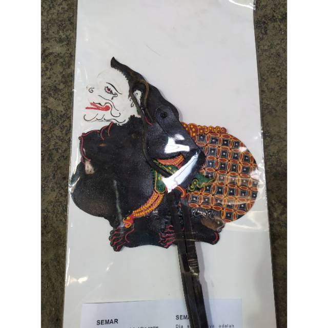 (BISA COD) WAYANG KULIT SEMAR MINI CAPERAN SUPER HALUS KUALITAS EKSPORT