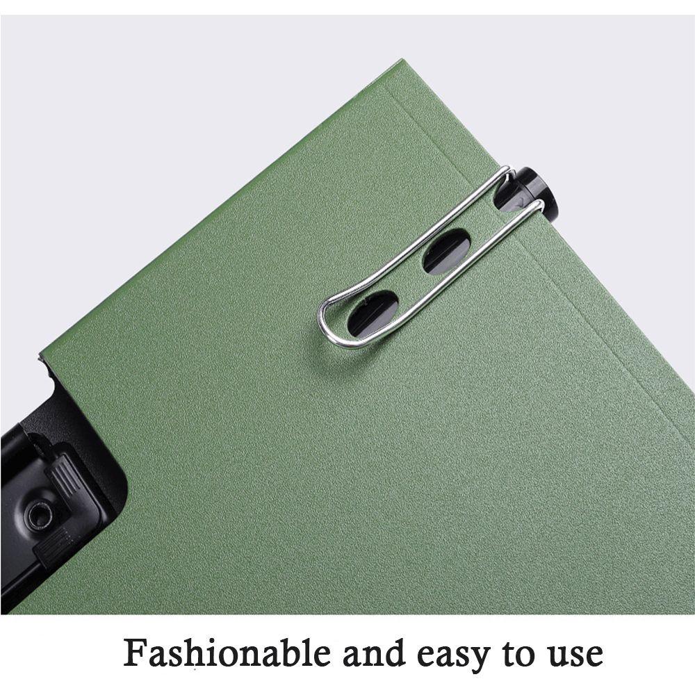 AUGUSTINA Multifunctional File Clipboard Vertical Writing Clipboard A4 File Folder Portable Writing Pad Board Office School Supplies Memo Clip Board Test Paper Storage Double Clips Clipboard Folders/Multicolor