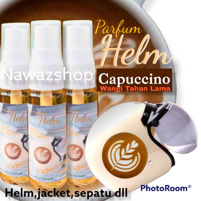 PARFUM SPRAY PEWANGI HELM CAPUCCINO WANGI SEPANJANG HARI