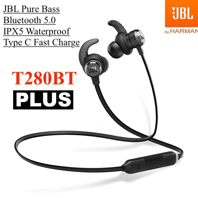 Original Jbl T280Bt Bluetooth Headset Wireless Sport Bass Earphone